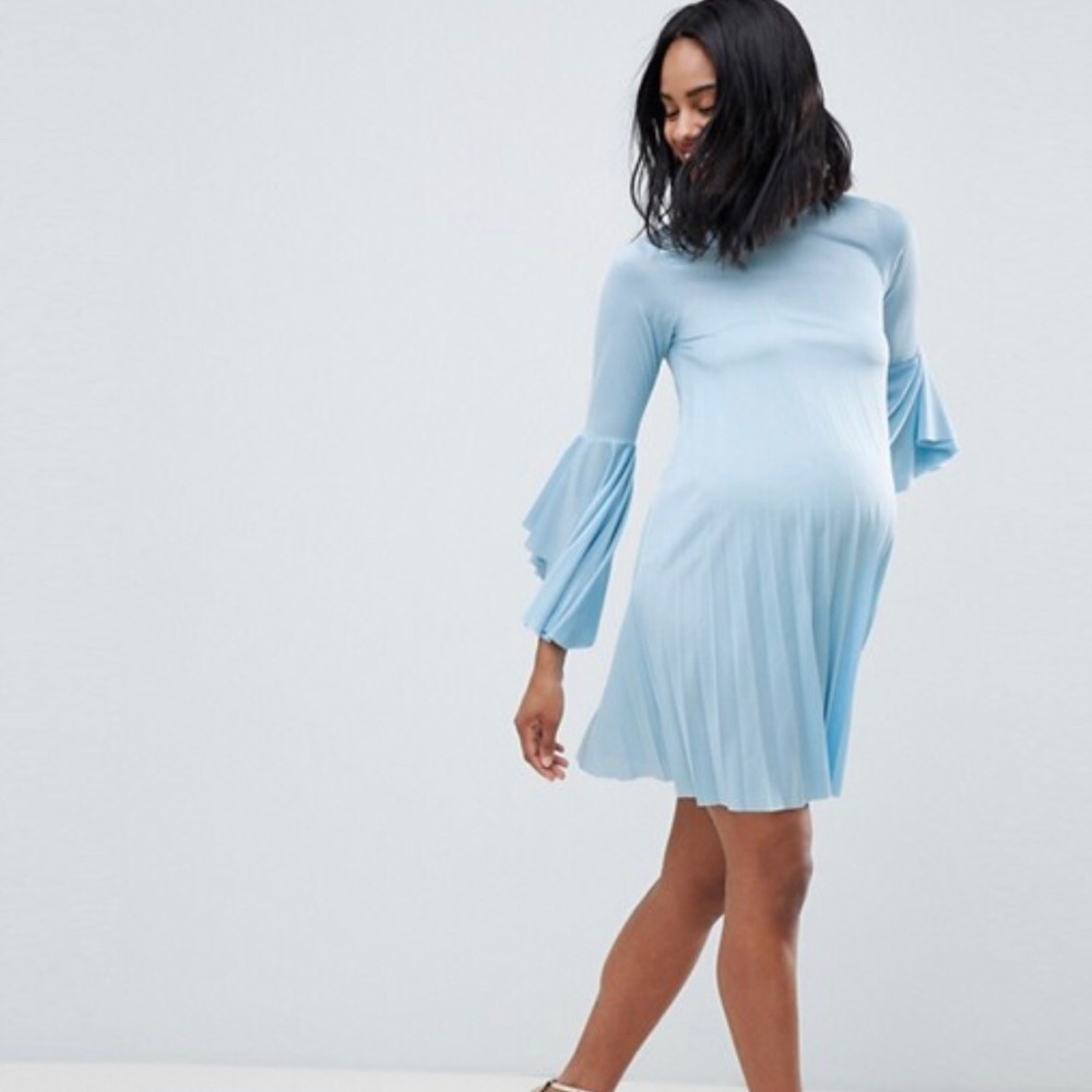 ASOS Maternity Light Blue Dress